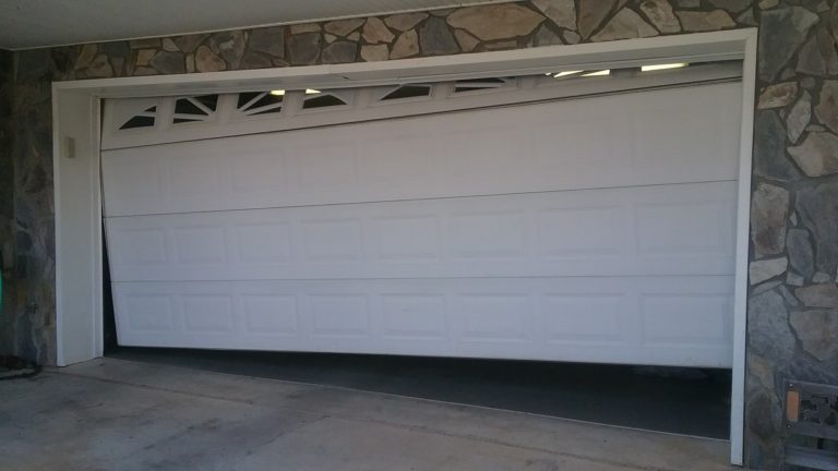 Damage garage door